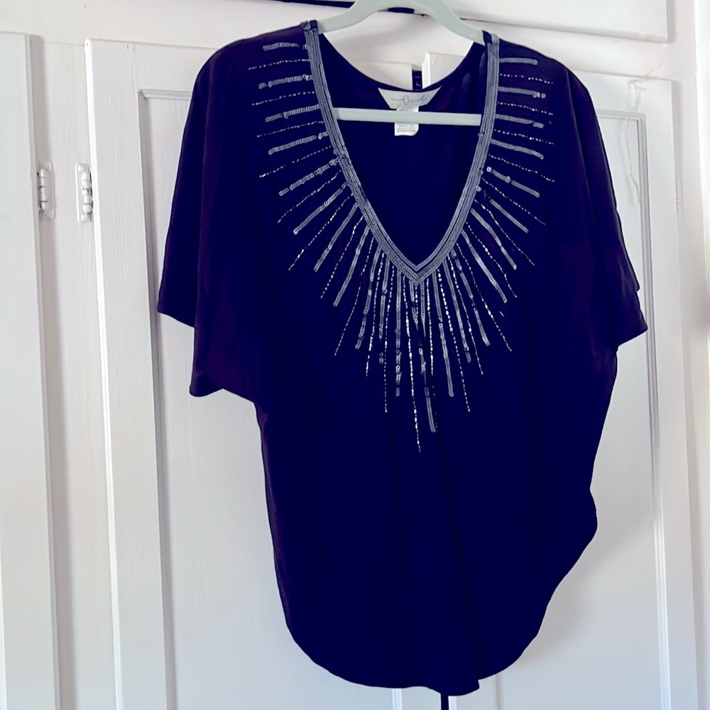 Black, sequin top.